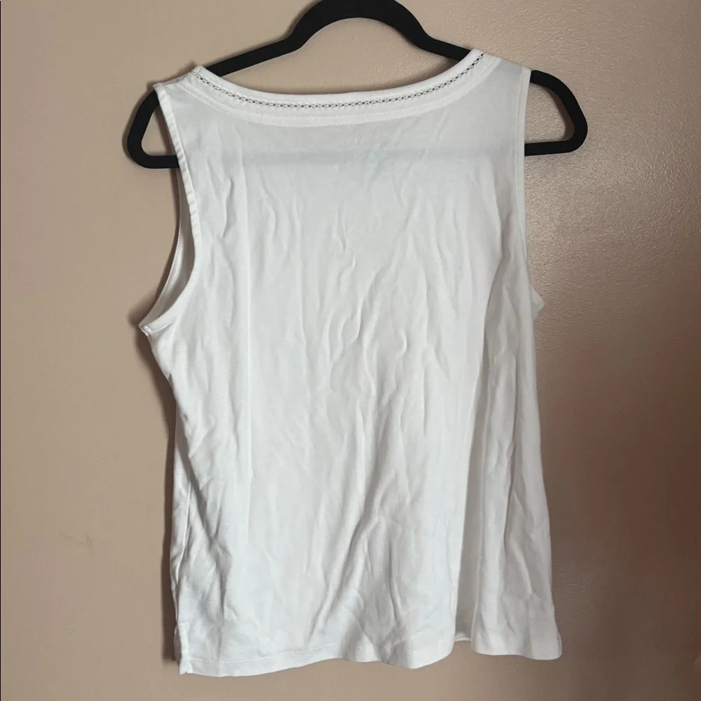 Talbots Classic White Tank Top - Picture 3 of 3